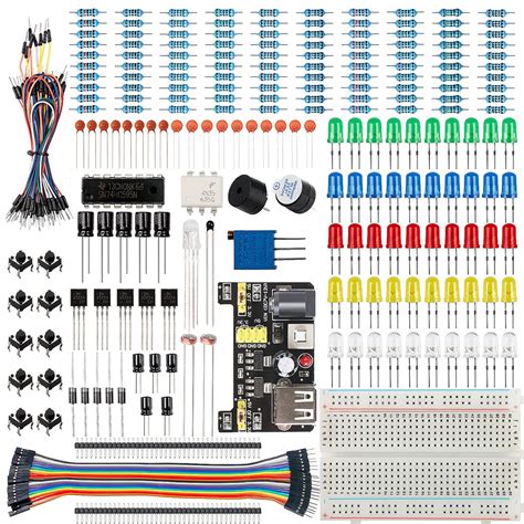 Smraza Basic Starter Kit For Arduino Breadboard Power Supply Jumper Wires