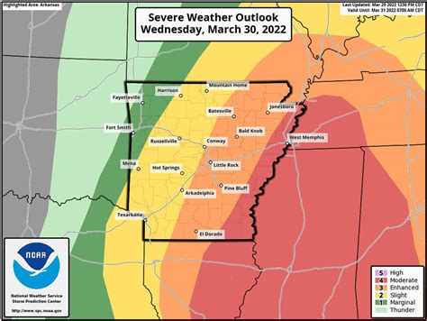 Severe Weather Alert Day Wednesday March 30 Arkansas Tech University