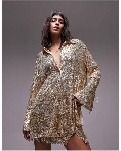 Topsshop Sequin Tops For Women Up To 62 Off Lyst