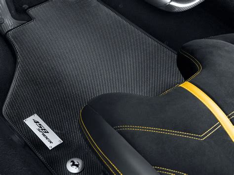 Genuine Ferrari 458 Spider Carbon Fiber Floor Mats — Miller Motorcars