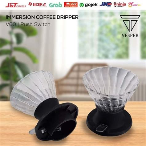 Jual Immersion Switch Coffee Dripper Glass V Pour Over Filter Kopi