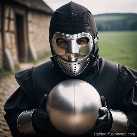 Medieval Person in Gimp Suit with Gag Ball | Stable Diffusion Online