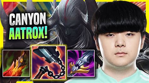 Canyon Is So Good With Aatrox Dk Canyon Plays Aatrox Jungle Vs Viego