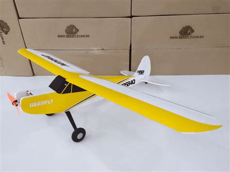 Aeromodelo Treinador Piper Eletronica 4 Canais Kit 3 AEROFLY