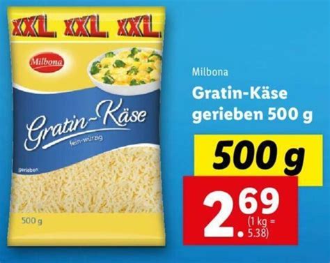 Gratin Käse Gerieben 500g Angebot bei Lidl