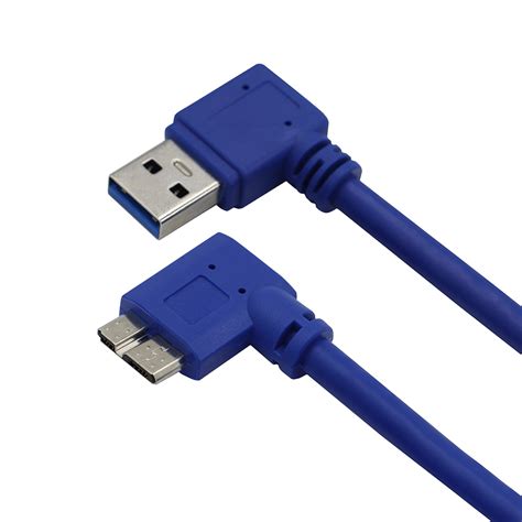 30cm 90 Degree Right Angled Micro B Usb 3 0 Data Sync Charging Short