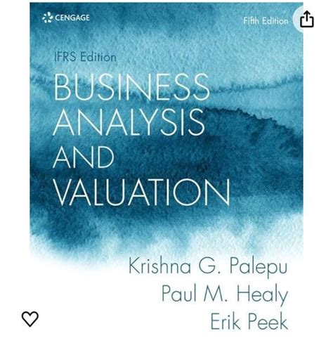 Business Analysis And Valuation Ifrs 5th Edition