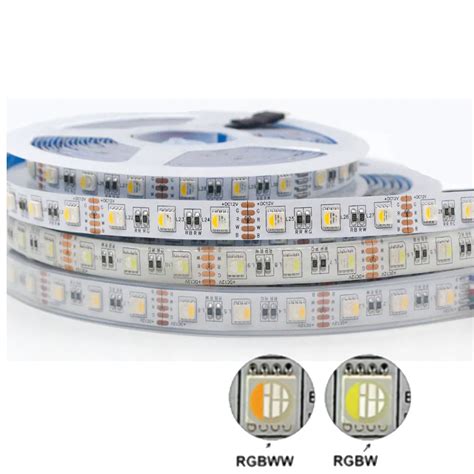 Luz De Tira Conduzida In Rgbw Leds Leds M Cores Em Chip