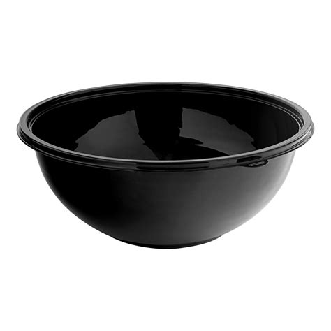 Visions Oz Black Pet Plastic Round Catering Serving Bowl Case