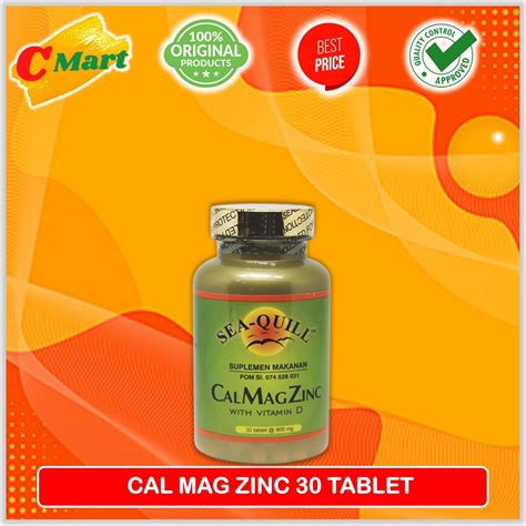 Jual Sea Quill Calmagzinc Isi 30 Tablet Sea Quill Suplemen Tulang C