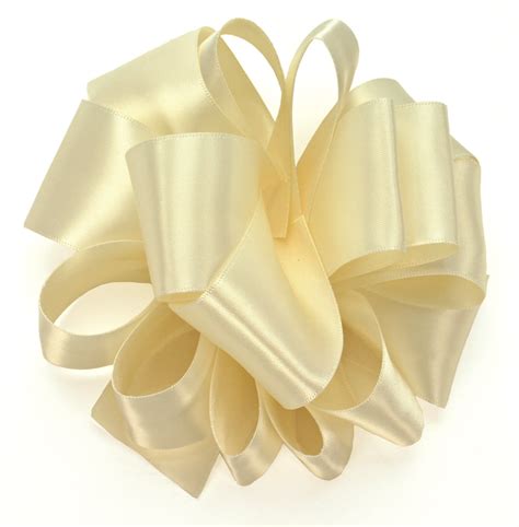 Ivory Double Face Satin Ribbon