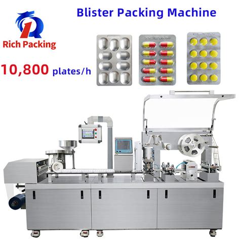 Flat Plate Blister Packing Machine Fully Automatic High Speed