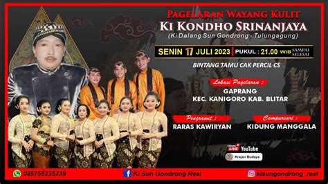 Live Streaming Wayang Kulit Ki Sun Gondrong Bt Proborini Cak