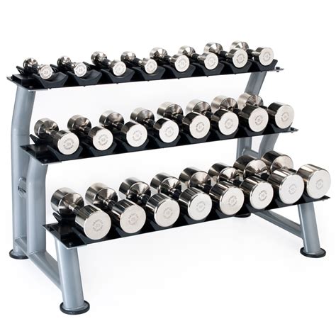 Hampton Fitness 3t Cd 12 Chrome Dumbbell Saddle Rack