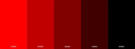 22 Attractive Red Monochromatic Color Palettes Blog