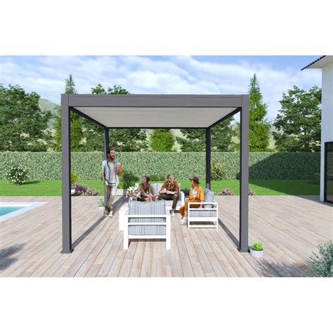 Pergola Bioclimatique Autoport E En Aluminium Lames Orientables X