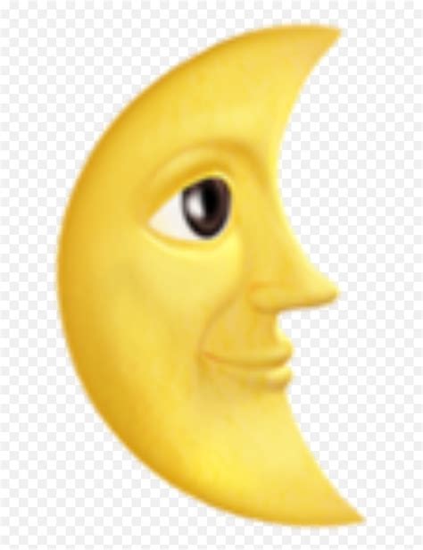 Crescent Moon Emoji Png - Lamanoguiada