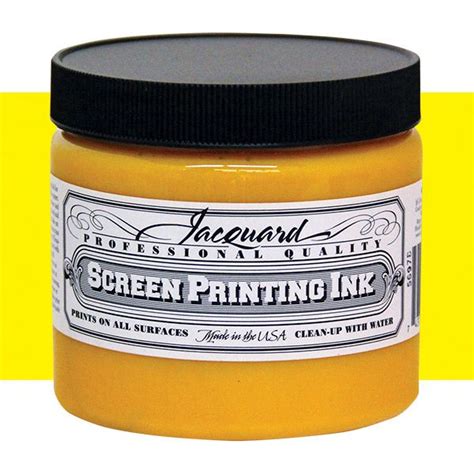 Jacquard Screen Printing Ink 16 Oz Jar Yellow Jerrys Artarama