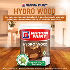 Nippon Paint Hydro Wood L Water Based Varnish Wood Satin Shellac