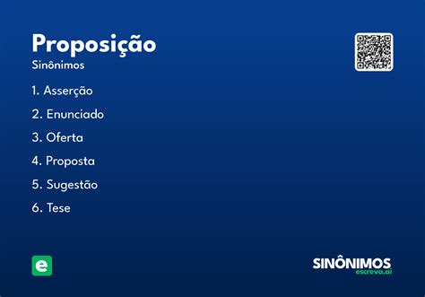 O Que Significa Proposição - Proposição - Significado e Sinônimo - escreva.ai