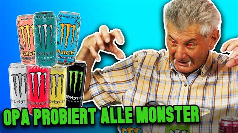 SENIOREN Probieren ALLE MONSTER ENERGY Oma Geht Steil YouTube