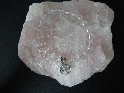 Dames Armband Bergkristal Met Tree Of Life Bedel Beadsfromnature