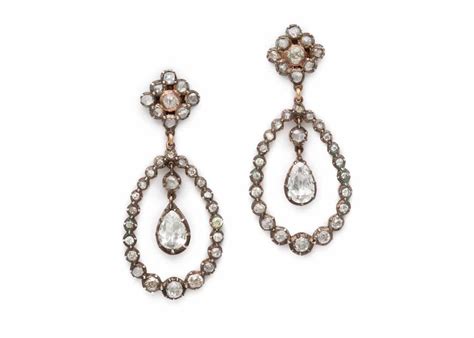 antique diamond drop earrings | dkfarnum