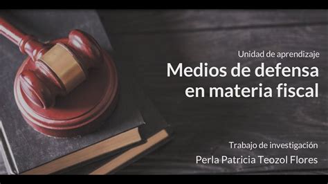 Medios De Defensa En Materia Fiscal YouTube