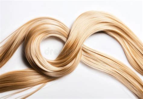 Long Blonde Hair Smooth Shiny Healthy Texture Style Beauty Care Soft Look Salon Model Silky