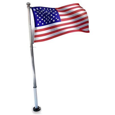 Download Classic American Flag On Pole Png 33