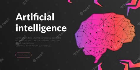 Premium Vector Polygonal Brain With Artificial Intelligence