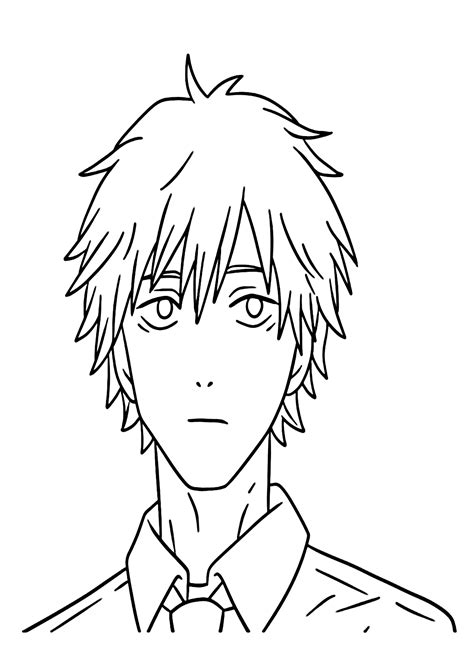 Denji De Chainsaw Man Coloring Pages Denji Coloring Pages P Ginas