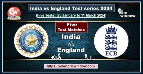 Squads India Vs England Test Series 2024