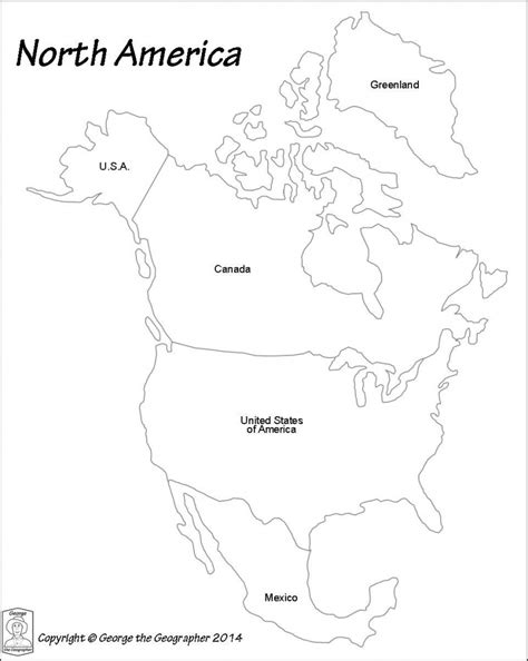 Editable North America Map