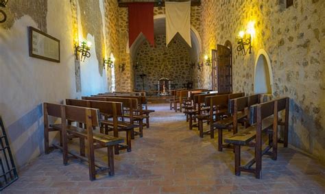 Premium Photo | Interior of a medieval castle in toledo, spain. stone ...