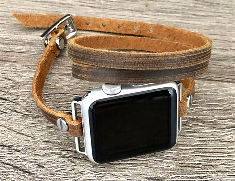 Vintage Leather Apple Watch Strap Bracelet For Women Iwatch Band Apple Watch Band 38mm 40mm