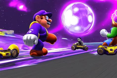 Thanos As A Mario Kart Deluxe Character Stable Diffusion Openart