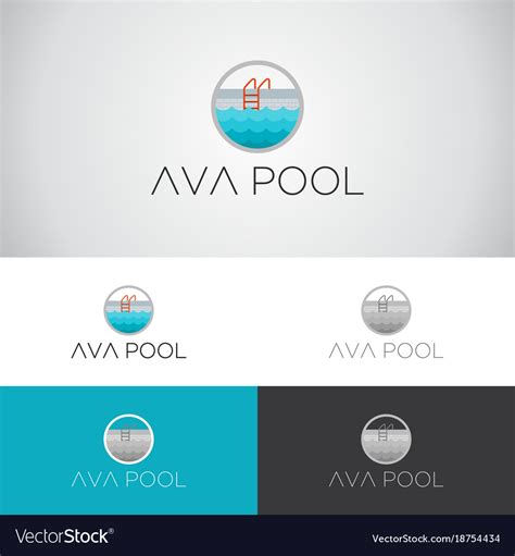 Swimming pool logo Royalty Free Vector Image - VectorStock