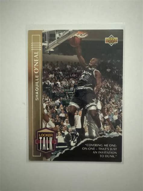 SHAQUILLE ONEAL LOCKER Talk Card Insert 90s 00s 12 00 PicClick AU