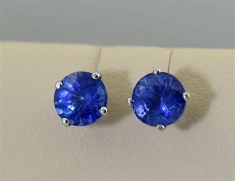 Ceylon Blue Sapphire Stud Earrings | Exquisite Jewelry for Every ...