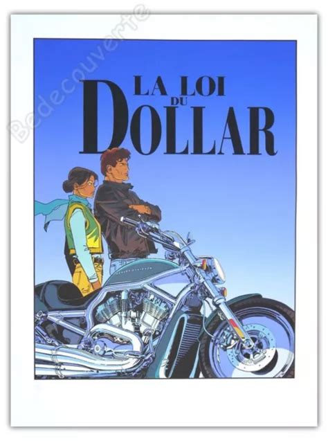 Affiche S Rigraphie Francq Largo Winch Harley Davidson Ex Sign