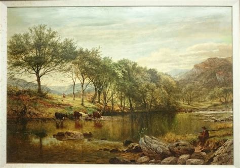 Benjamin Williams Leader 19th C Painting Welsh River England Realism