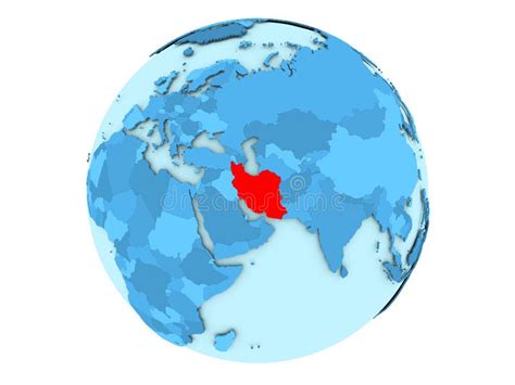 Iran Highlighted Globe Stock Illustrations Iran Highlighted Globe