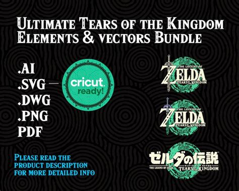 The Legend Of Zelda Tears Of The Kingdom Logo Svg Bundle Etsy México