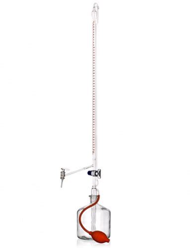 Бюретка автоматическая Пеллета, 25 мл, боковой стеклянный кран купить ...