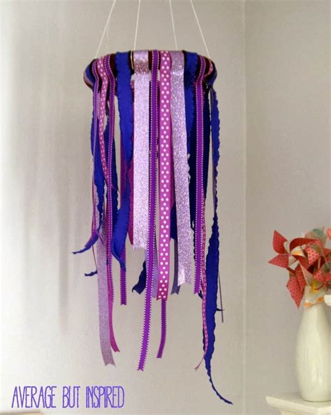 DIY Ribbon Chandelier