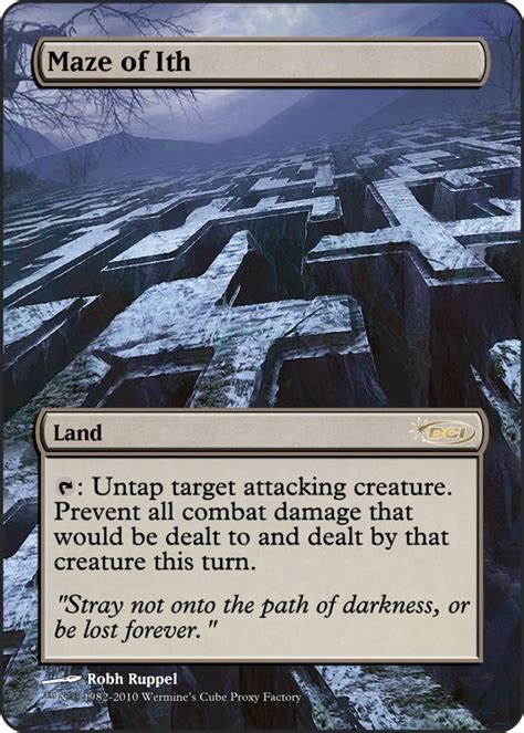 Custom Maze Of Ith Proxy Magic The Gathering Cards Magic Cards