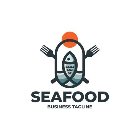 Seafood Restaurant Logo Design 45695532 Vector Art At Vecteezy