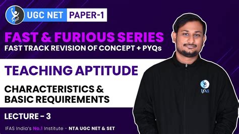 Lecture 3 Characteristics And Basic Requirements Teaching Aptitude