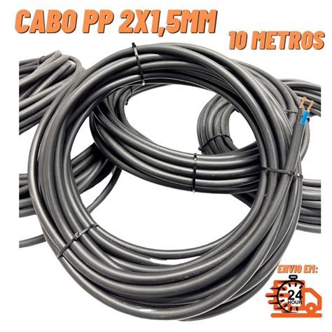 Cabo Flexível PP 2X1 5mm 10 metros Shopee Brasil